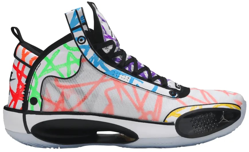 Giày Nike Zion Williamson x Air Jordan 34 GS 'Noah' DA4450-100 — kich-thuoc: 36.5