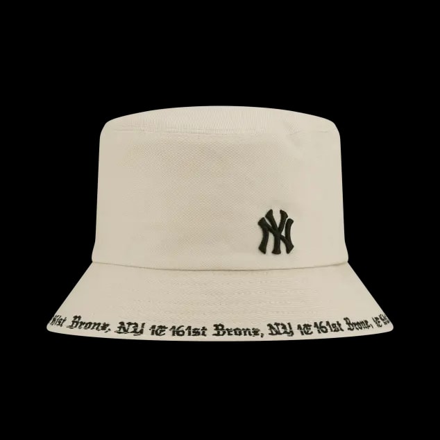 Mũ MLB Gothic Stadium Bucket Hat New York Yankees White 32CPHG011-50B — ảnh 2