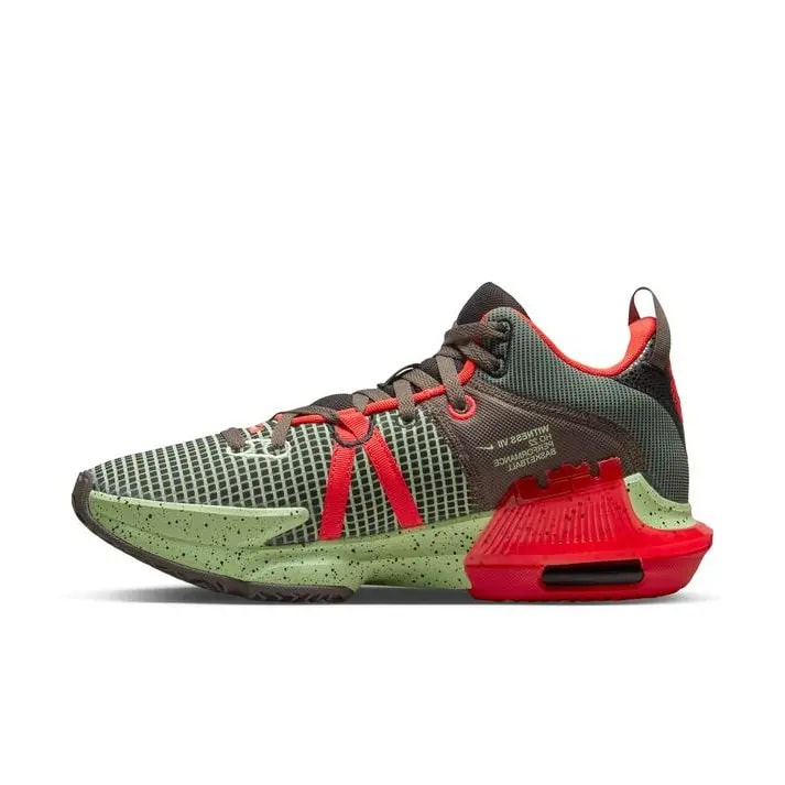 Giày Nike LeBron Witness 7 EP 'Black Crimson Alligator' DM1122-001 — ảnh 2