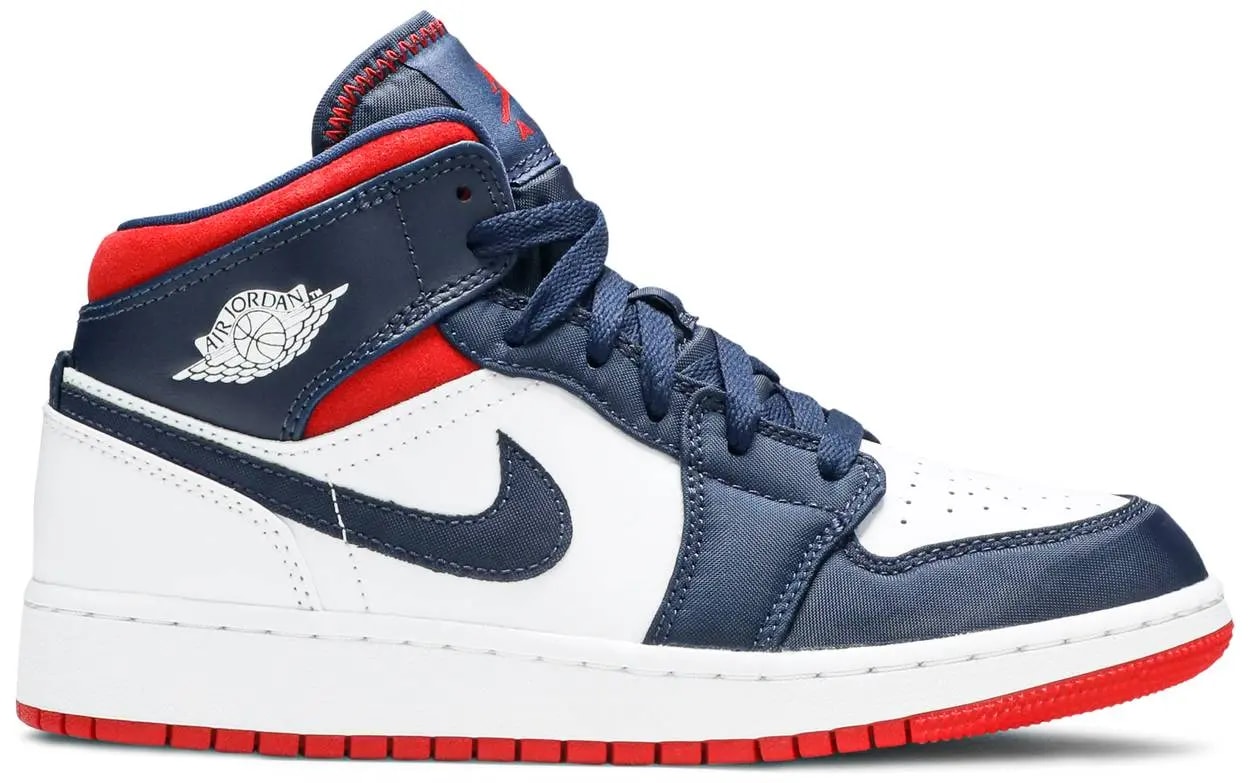 Giày Nike Air Jordan 1 Mid GS 'USA Olympic' BQ6931-104 — tieu-de: 37-5