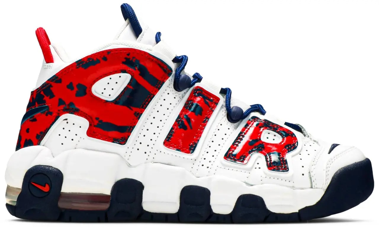 Giày Nike Air More Uptempo GS 'Red Navy Camo' CZ7885-100 — kich-thuoc: 37.5