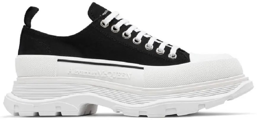 Giày Alexander McQueen Tread Slick Lace Up 'Black White' 604257 W4L32 1070 — kich-thuoc: 43