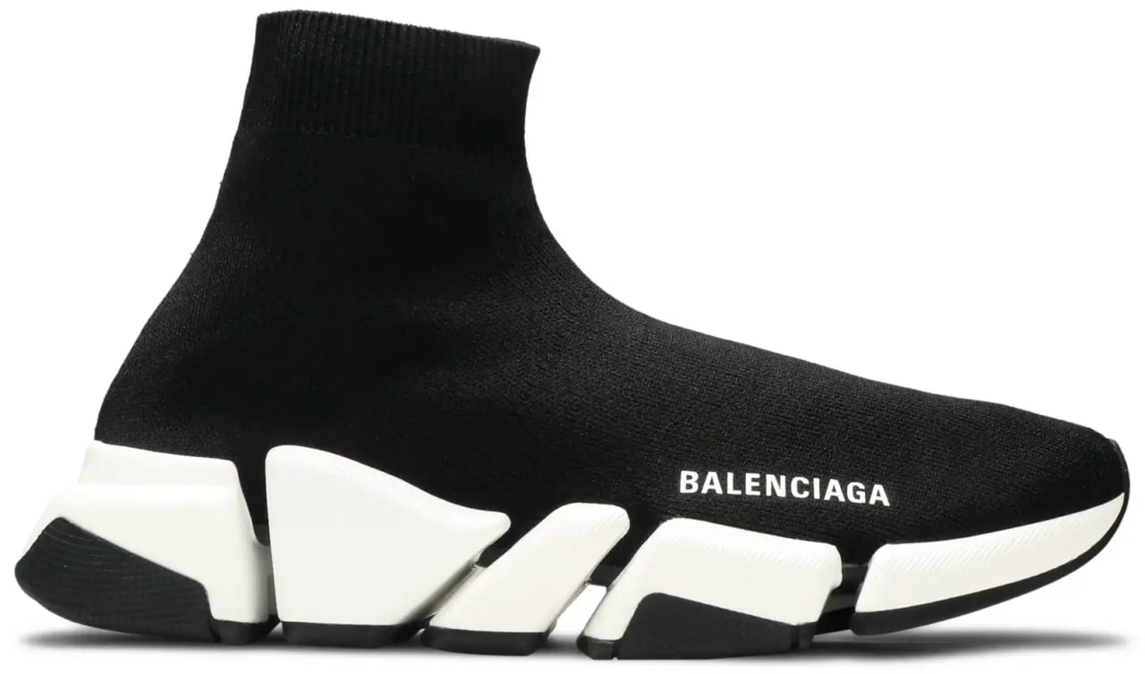 Giày Balenciaga Wmns Speed 2 Trainer Knit 'Black White' 617196-W1702-1015 — kich-thuoc: 40