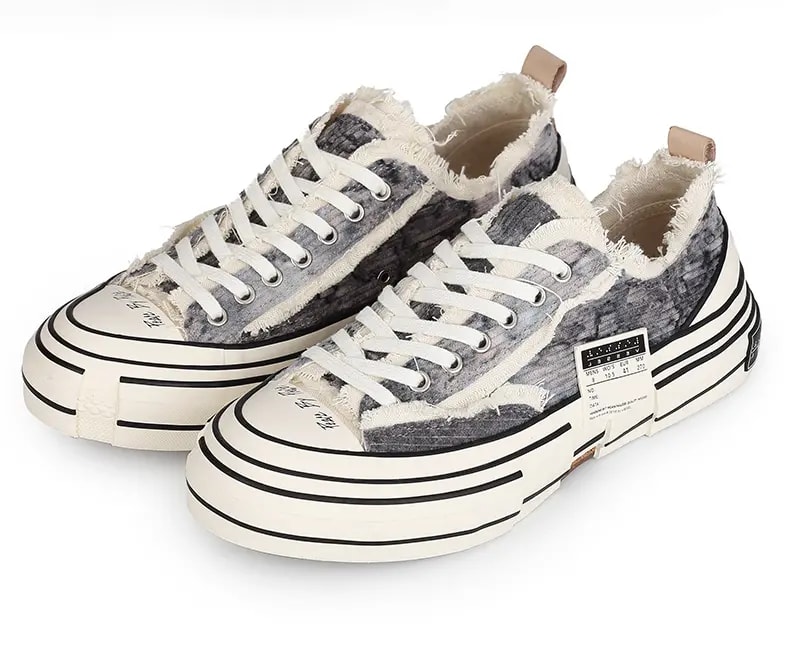 Giày xVESSEL G.O.P Lows Corduroy Gray Tie Dye S21X15G — ảnh 2