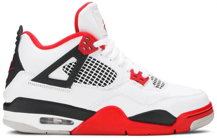Giày Nike Air Jordan 4 Retro OG GS 'Fire Red' 2020 408452-160 — tieu-de: lien-he-order
