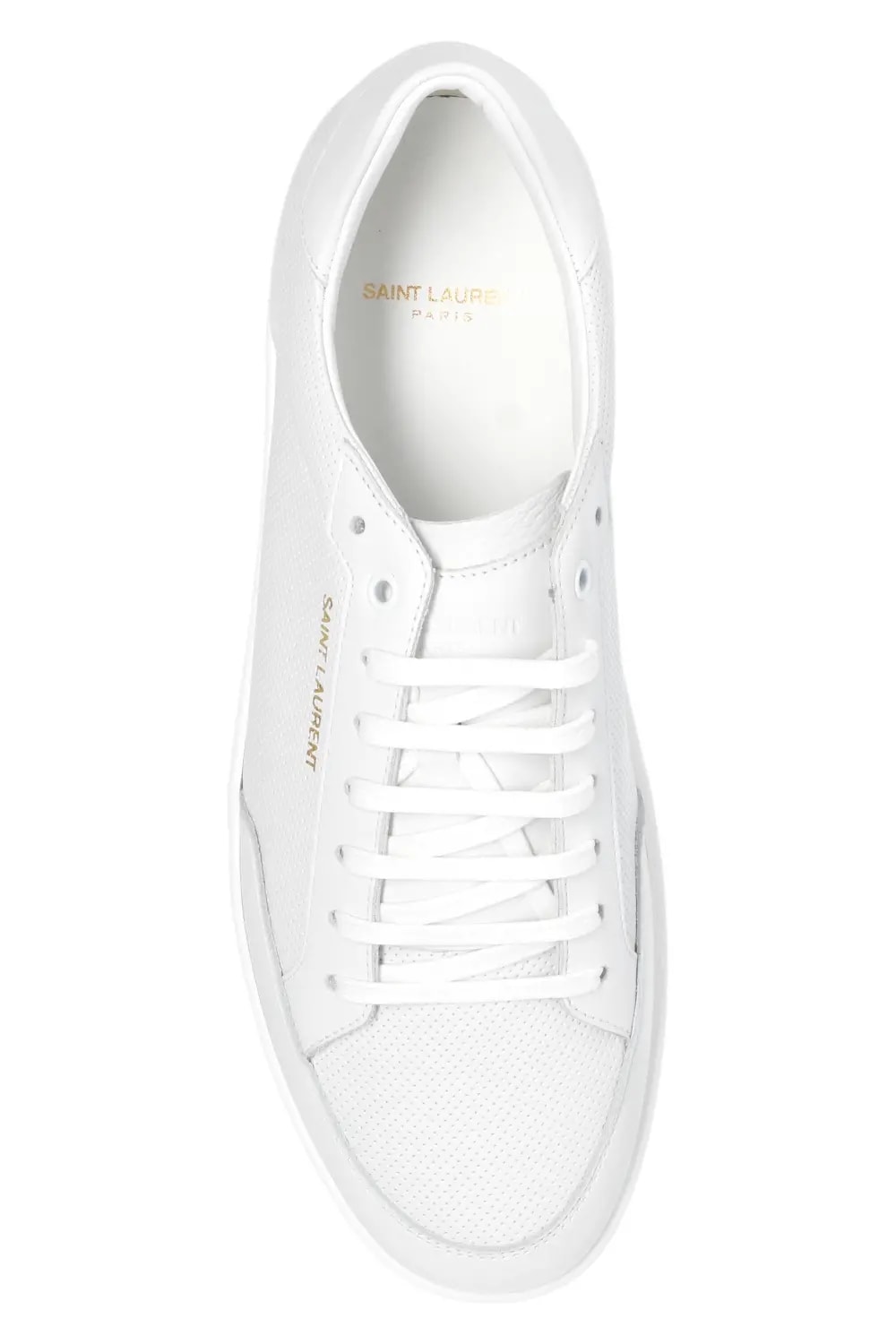 Giày Saint Laurent Court Classic SL10 Perforated White 6032231JZ109030 — ảnh 3