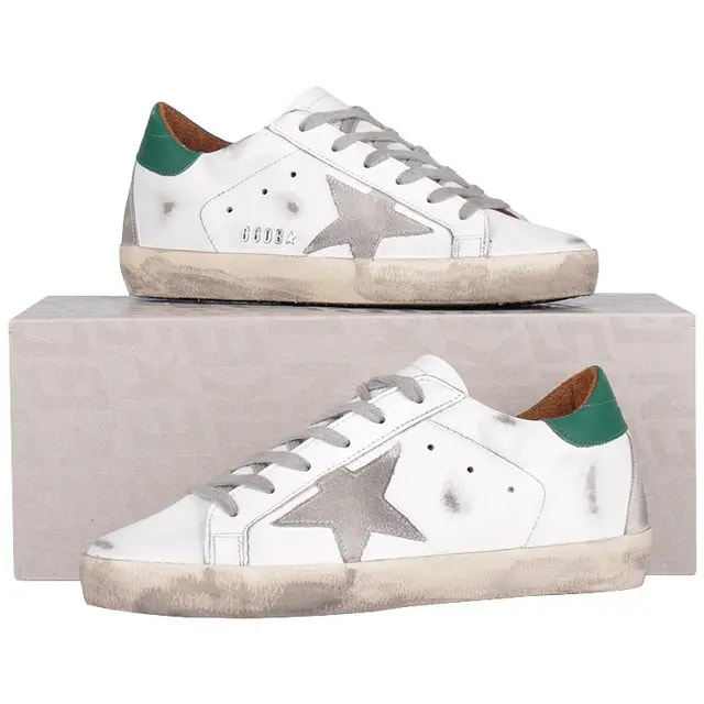 Giày Golden Goose Super Star White Green GWF00102-F002180-10802 — ảnh 4