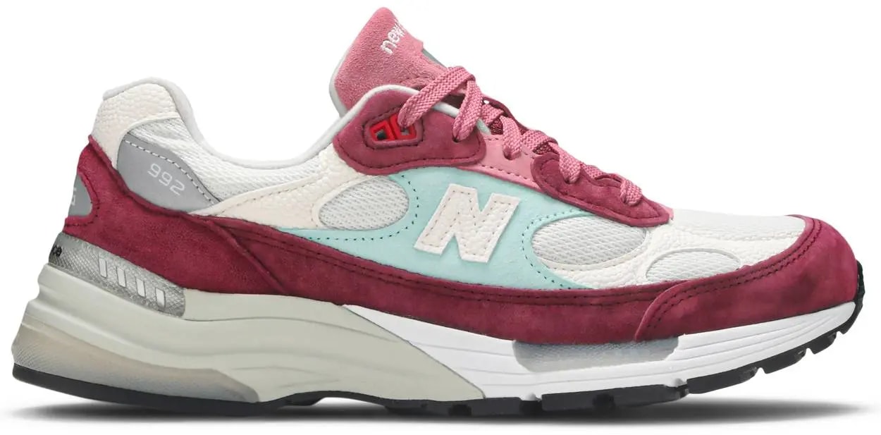 Giày New Balance Kith x 992 'Kithmas Collection Burgundy Reef' M992KB — kich-thuoc: 40
