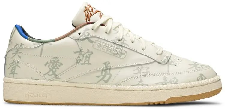 Giày Reebok Kung Fu Panda x Club C 85 'Chinese Calligraphy' GZ8633 — kich-thuoc: 40