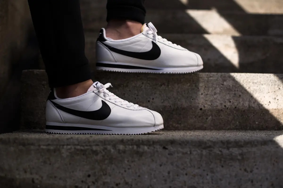 Giày Nike Cortez Leather OG 'White Black' 904764-102 — ảnh 3