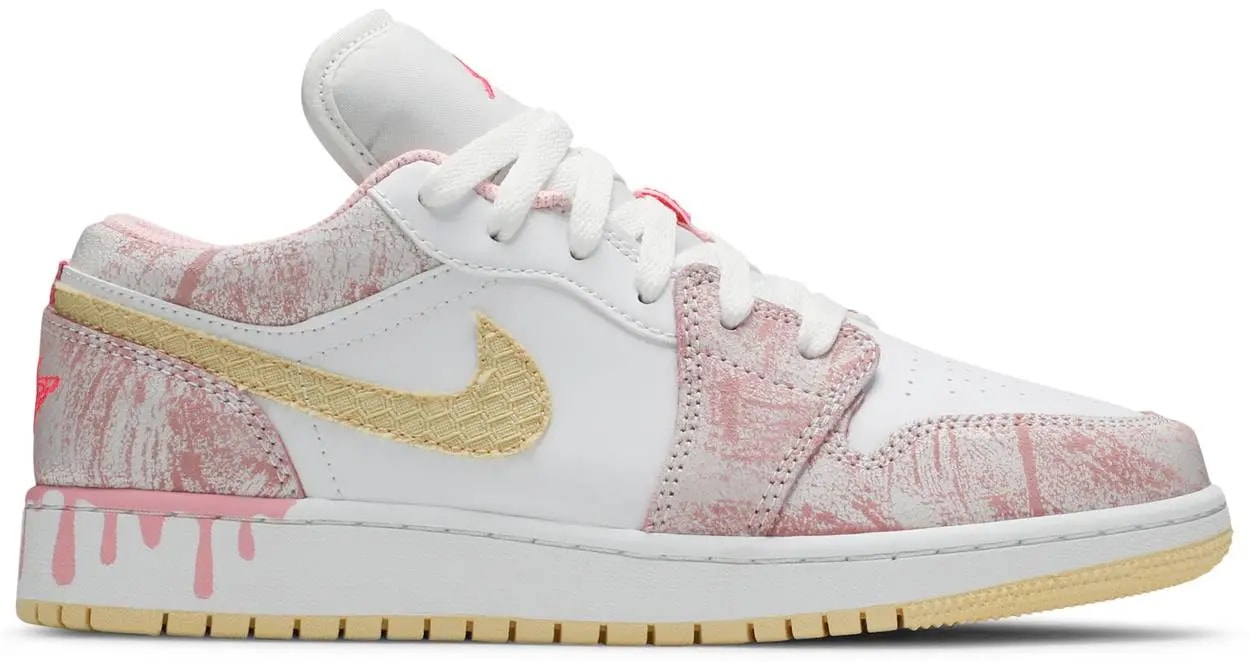 Giày Nike Air Jordan 1 Low GS 'Strawberry Ice Cream' CW7104-601 — kich-thuoc: 36