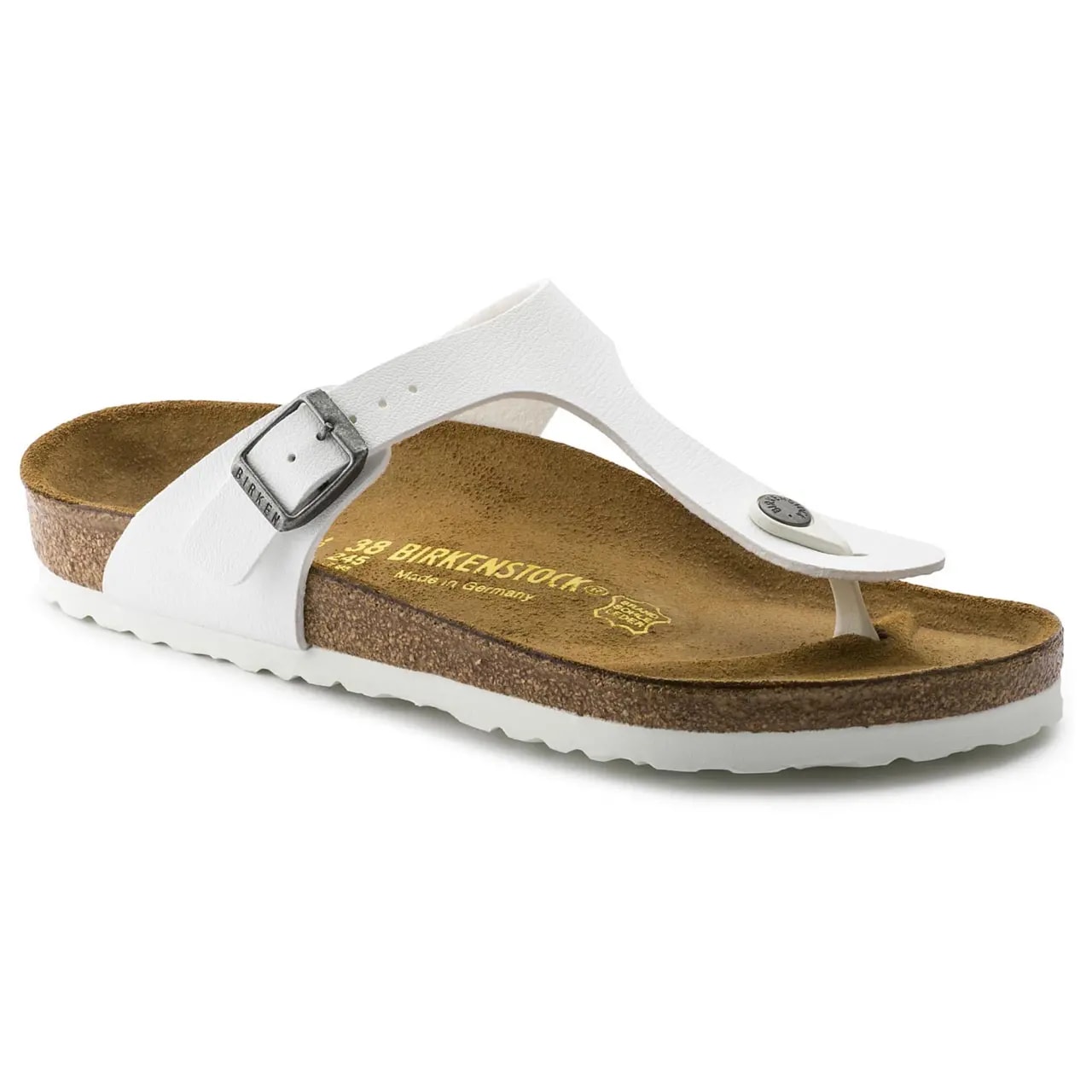 Dép Birkenstock Gizeh Birko Flor 'White' 745531 — ảnh 4