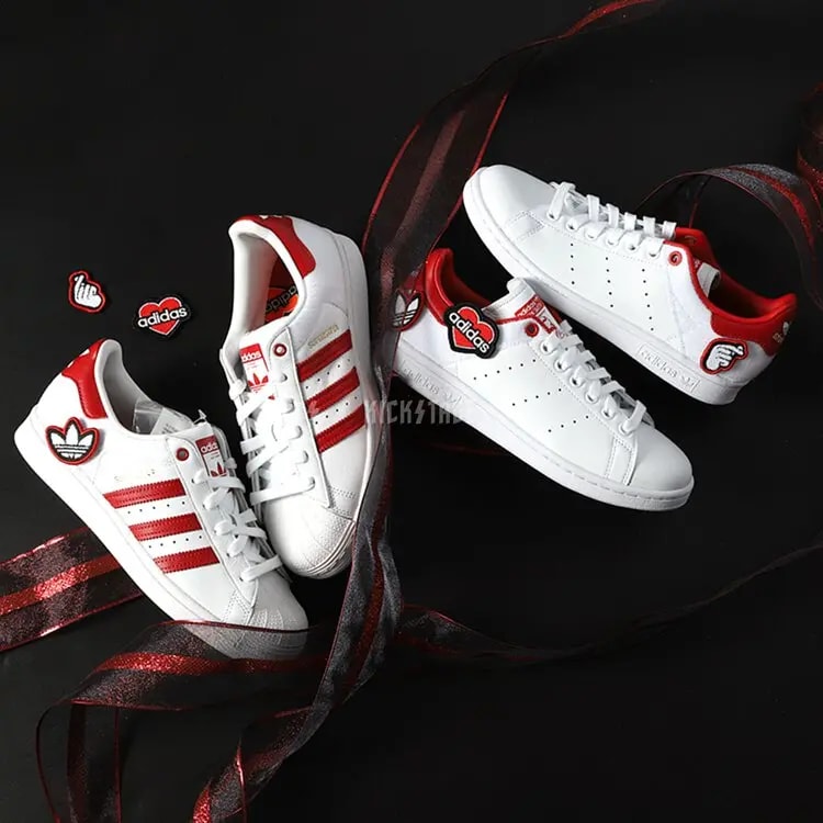 Giày Adidas Superstar 'Velcro Patches White Scarlet' FY3117 — ảnh 5