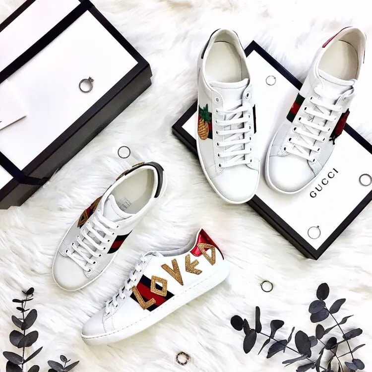 Giày Gucci Wmns Ace 'Loved' 505328-DOPE0-9095 — ảnh 3