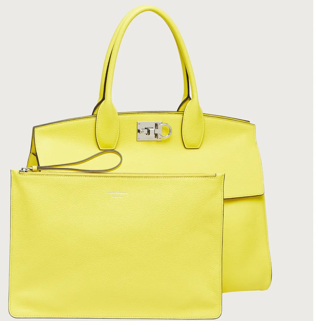 Túi Salvatore Ferragamo Ferragamo Studio Soft Bag 'Yellow' 211615-754140 — ảnh 4