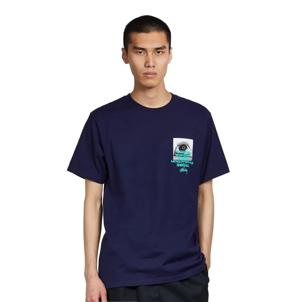 Áo Stussy Tribe Tee Navy — ảnh 3