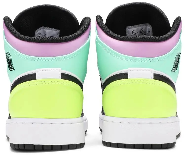 Giày Nike Air Jordan 1 Mid GS 'Pastel' 554725-175 — ảnh 5