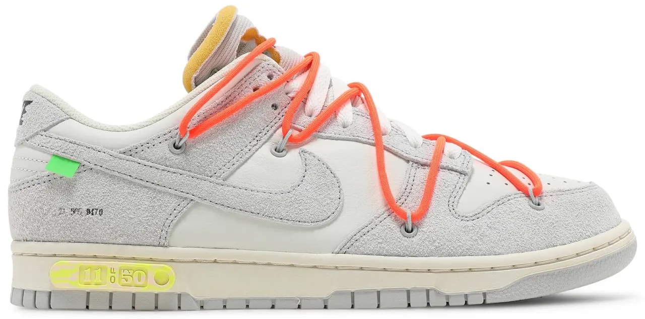 Giày Nike Off-White x Dunk Low 'Lot 11 Of 50' DJ0950-108 — kich-thuoc: lien-he-order