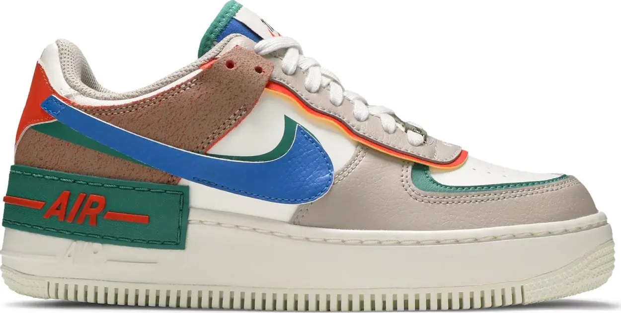 Giày Nike Wmns Air Force 1 Shadow 'Sail Signal Blue Green' CI0919-109 — kich-thuoc: 36