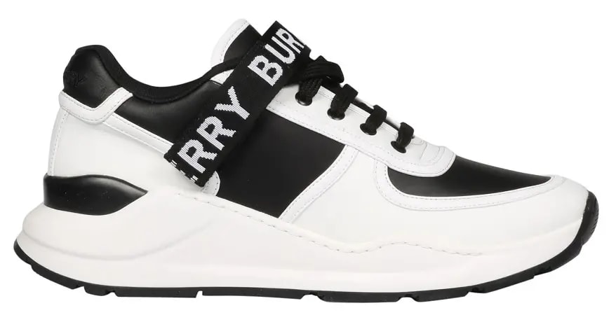Giày Burberry Nylon and Logo Detail Black White 8009801 — kich-thuoc: 40-5