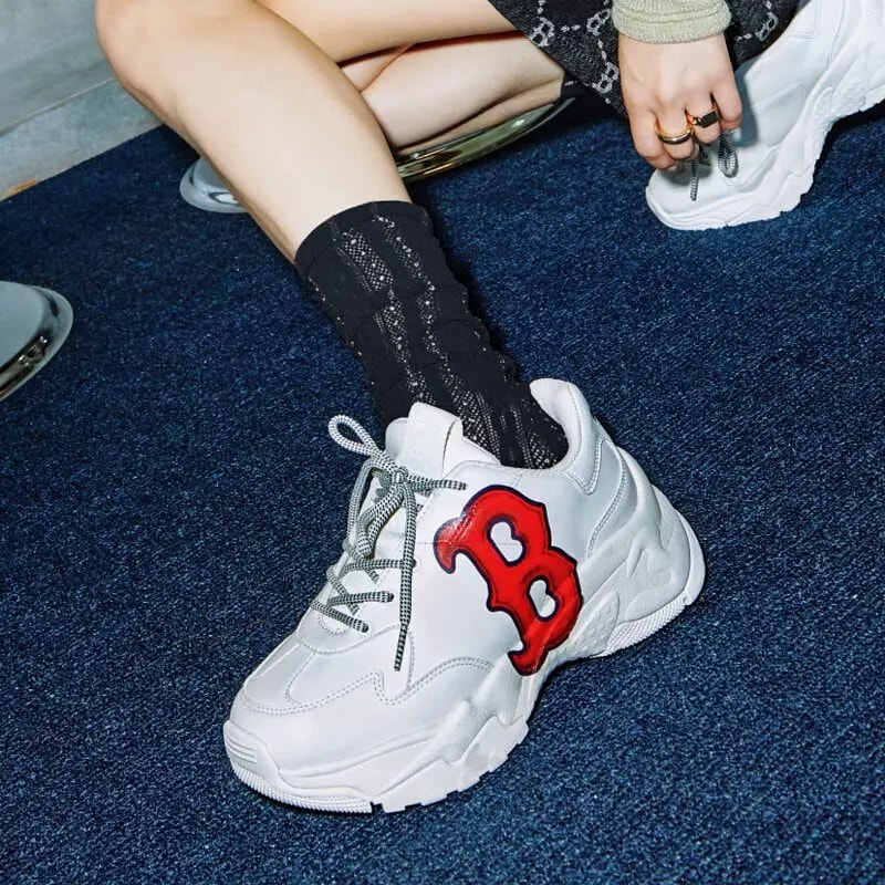 Giày MLB Big Ball Chunky Boston Redsox 'White Red' 3ASHCS12N-43RDS — ảnh 4