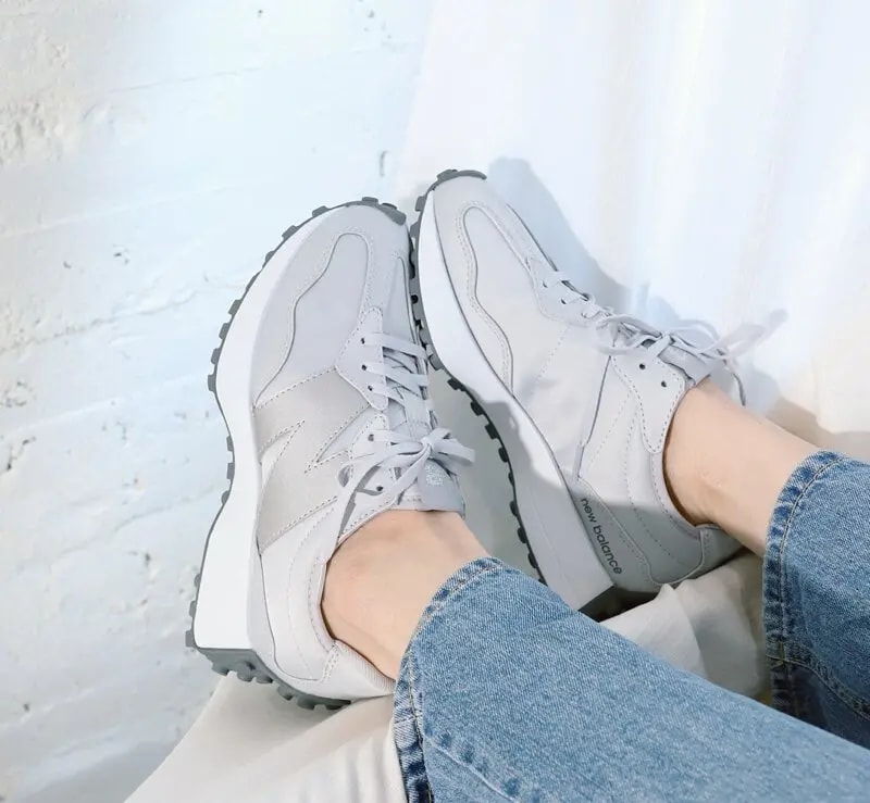 Giày New Balance Wmns 327 'Light Aluminum Gunmetal' WS327MT1 — ảnh 5
