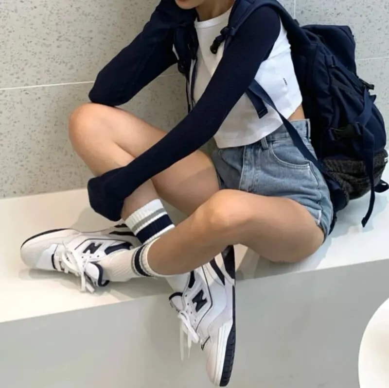 Giày New Balance 550 'White Navy' BB550WA1 — ảnh 4