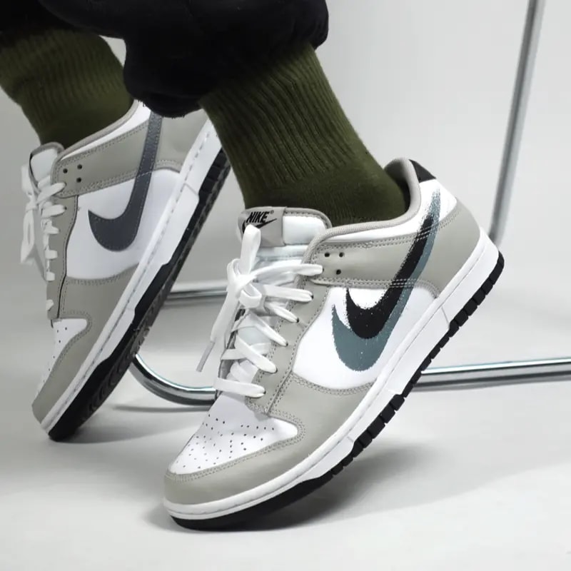 Giày Nike Dunk Low 'Stencil Swoosh' FD0661-100 — ảnh 5