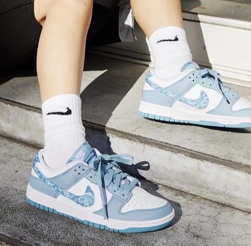 Giày Nike Wmns Dunk Low 'Blue Paisley' DH4401-101 — ảnh 2