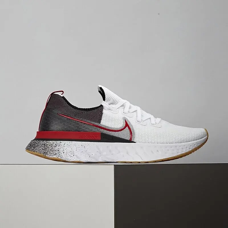 Giày Nike React Infinity Run Flyknit 'White University Red' CW5245-100 — ảnh 2