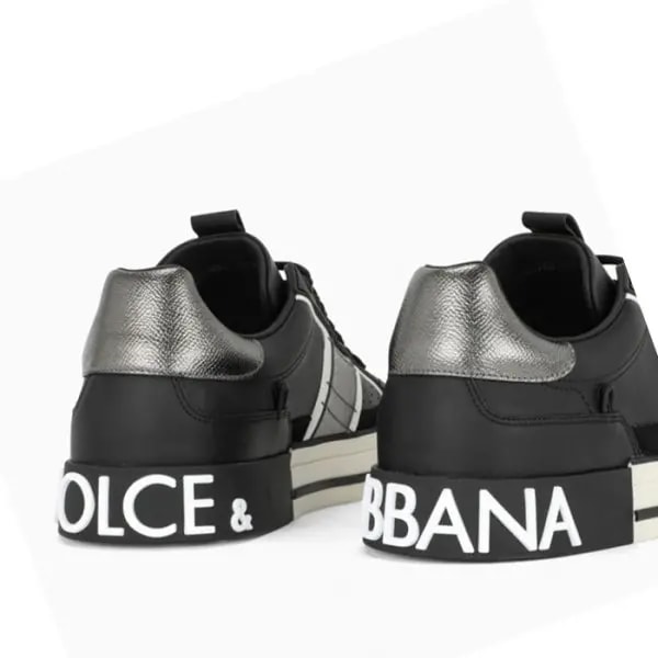 Giày Dolce &amp; Gabbana Calfskin 2.0 Custom Black Silver CS1863-AO223-8B979 — ảnh 5