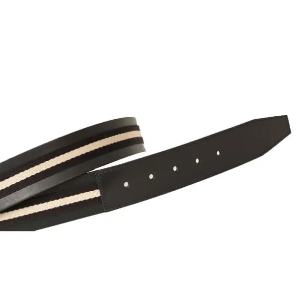 Thắt Lưng Bally Belt 'Black' TIANIS40710BLACKBEIGE — ảnh 3