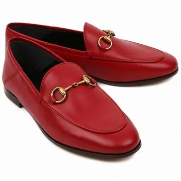 Giày Gucci Leather Horsebit Loafer Red 414998 DLC00 6433 — ảnh 2