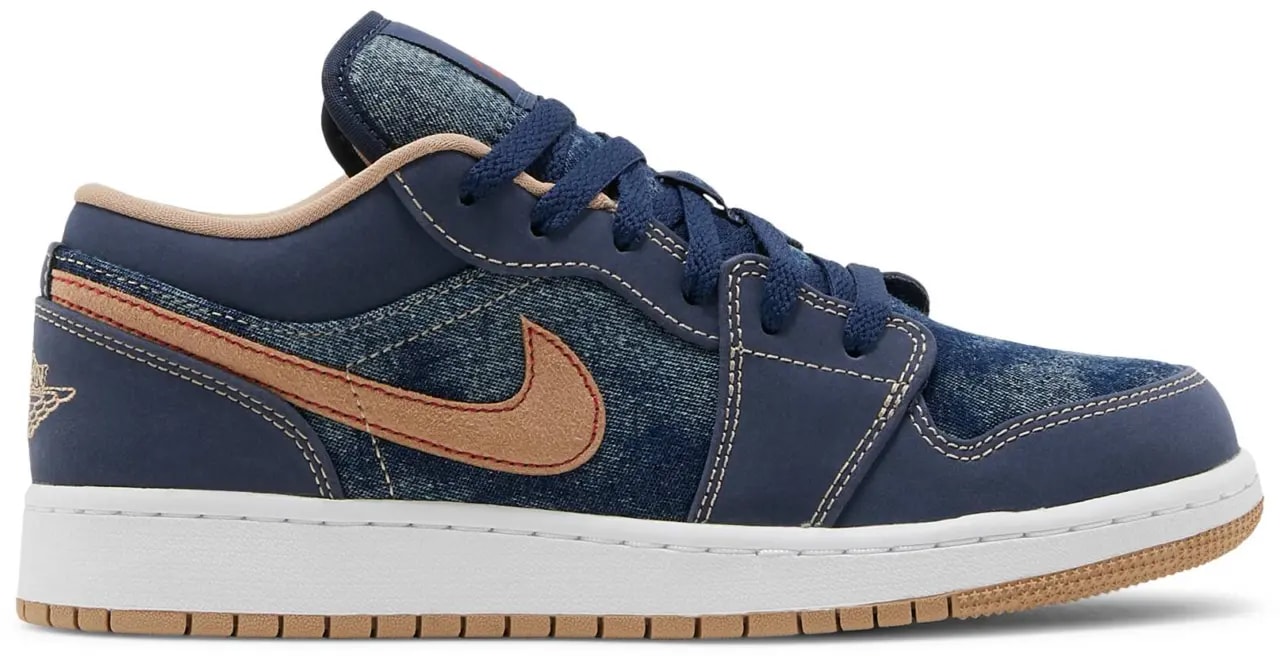 Giày Nike Air Jordan 1 Low SE GS 'Denim' DM4692-400 — kich-thuoc: lien-he-order