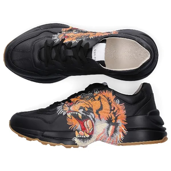 Giày Gucci Rhyton Leather 'Tiger Print' 548635-DRW00-1000 — ảnh 4