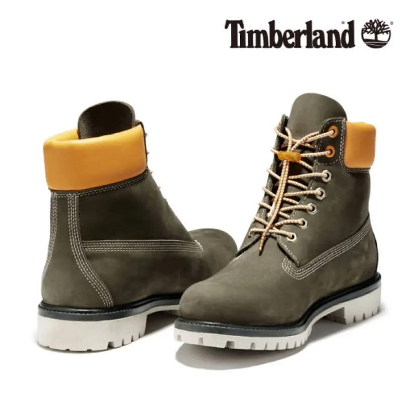 Giày Timberland Men's 6-inch Premium Boots Dark Khaki A2BB6 — ảnh 5