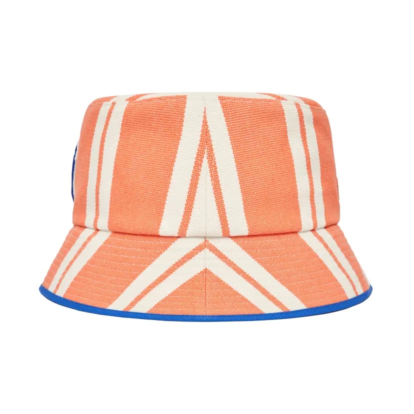 Mũ MLB Bucket Hat NY Yankees Orange Stripes 3AHT28223-50ORL — ảnh 3
