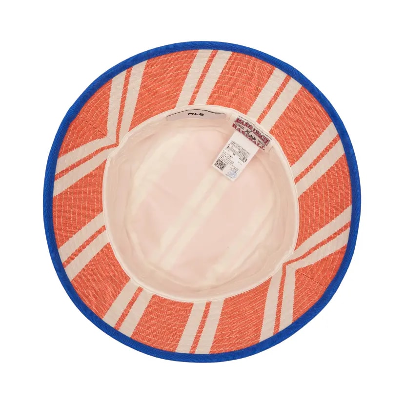 Mũ MLB Bucket Hat NY Yankees Orange Stripes 3AHT28223-50ORL — ảnh 2