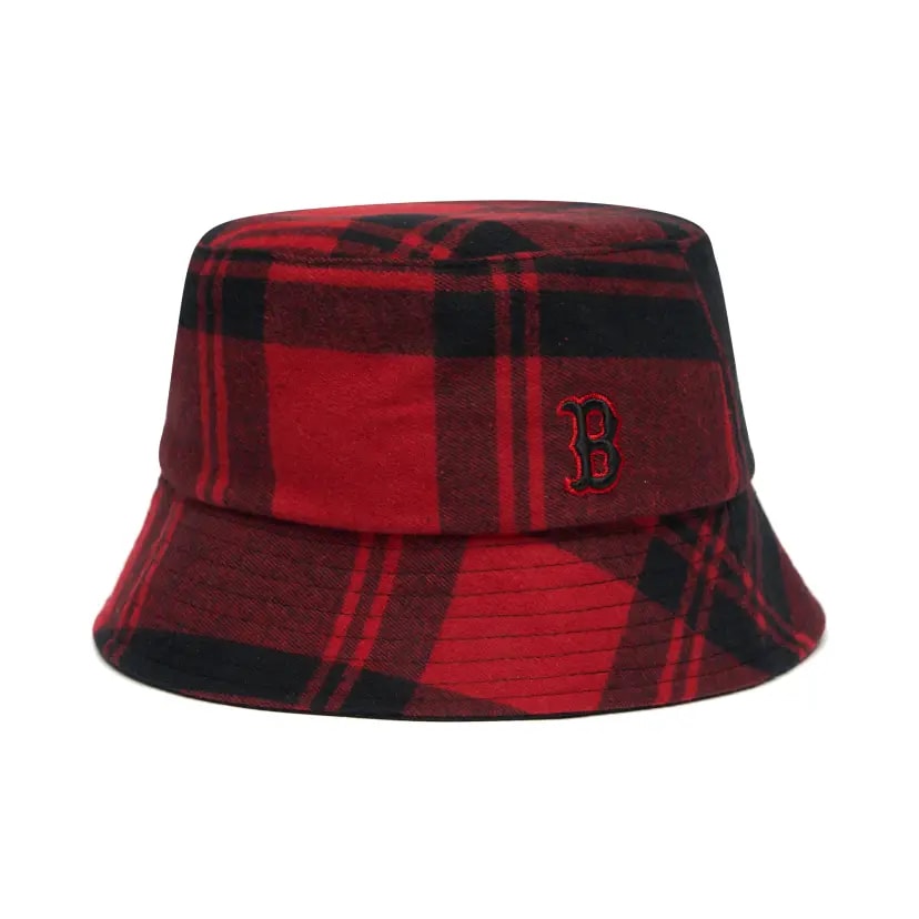 Mũ MLB Check Wool Bucket Hat Boston Red Sox 3AHTCW116-43RDS — kich-thuoc: 57