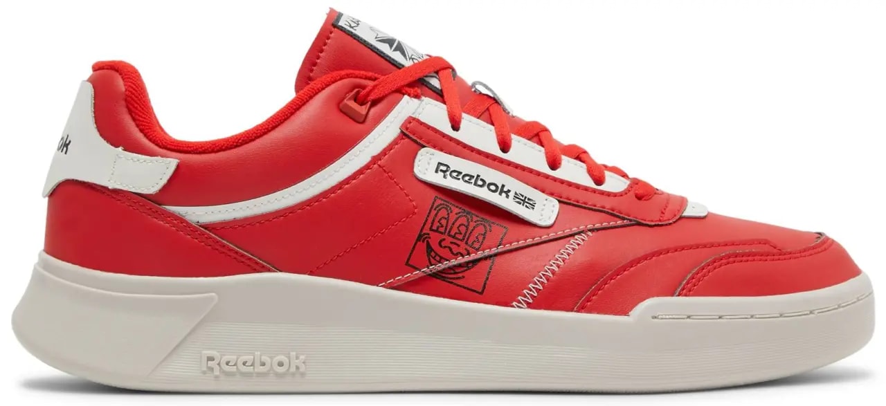 Giày Reebok Keith Haring x Club C Legacy 'Three-Eyed Smiling Face' GZ1459 — kich-thuoc: 42