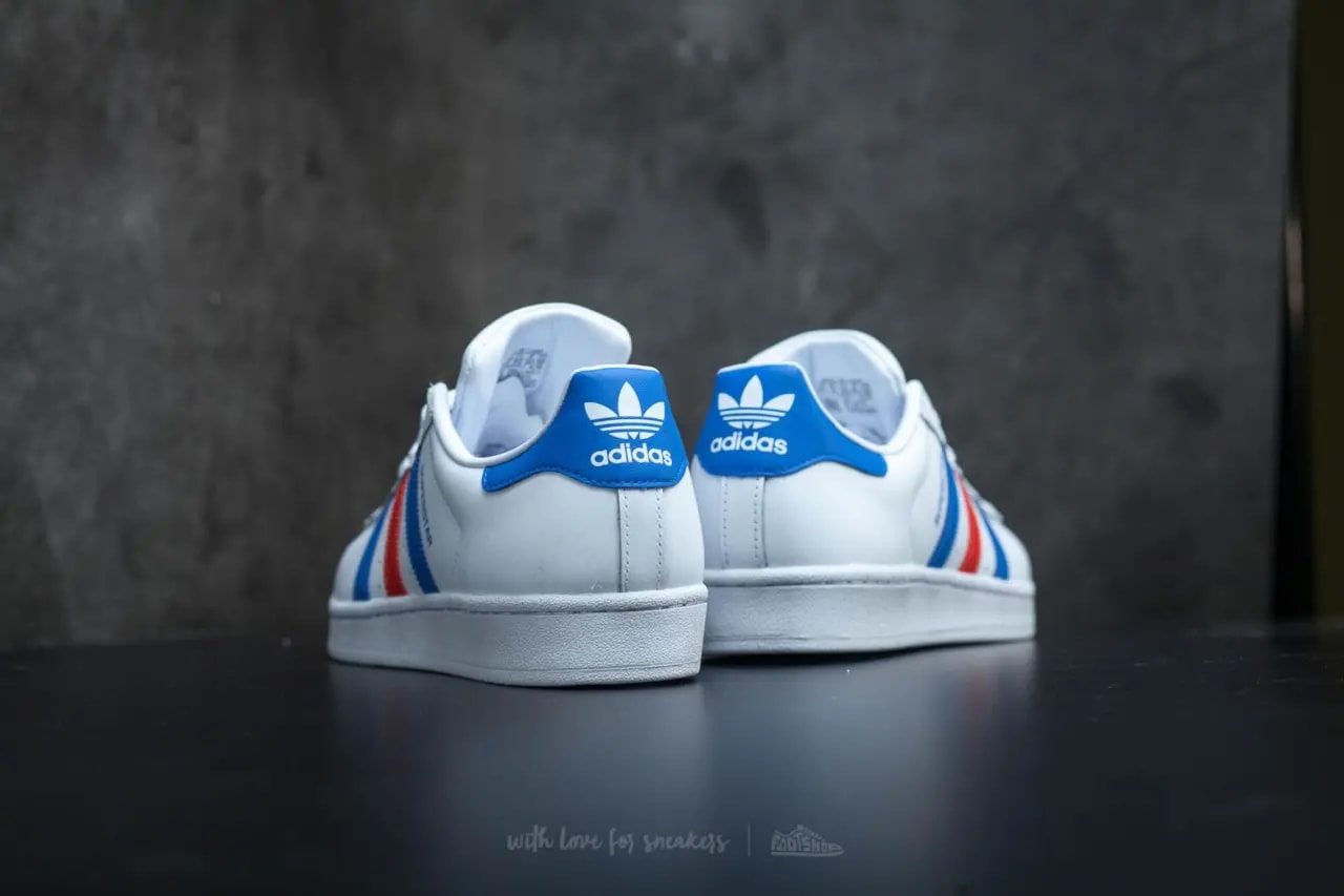 Giày Adidas Superstar 'White Red Blue' BB2246 — ảnh 4