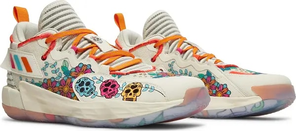 Giày Adidas Dame 7 Extply day Of The Dead 'Cream White' GW3832 — ảnh 5