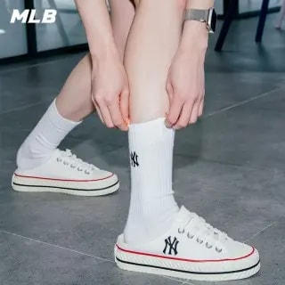 Giày MLB Playball Origin Mule New York Yankees 'White' 32SHS1111-50W — ảnh 2