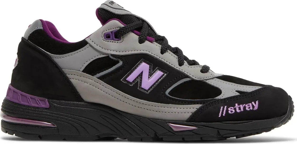 Giày New Balance Stray Rats x 991 'Black Purple' W991SRP — kich-thuoc: 37.5