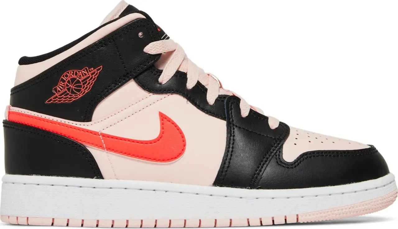 Giày Nike Air Jordan 1 Mid GS 'Black Pink Crimson' 554725-604 — kich-thuoc: 37.5