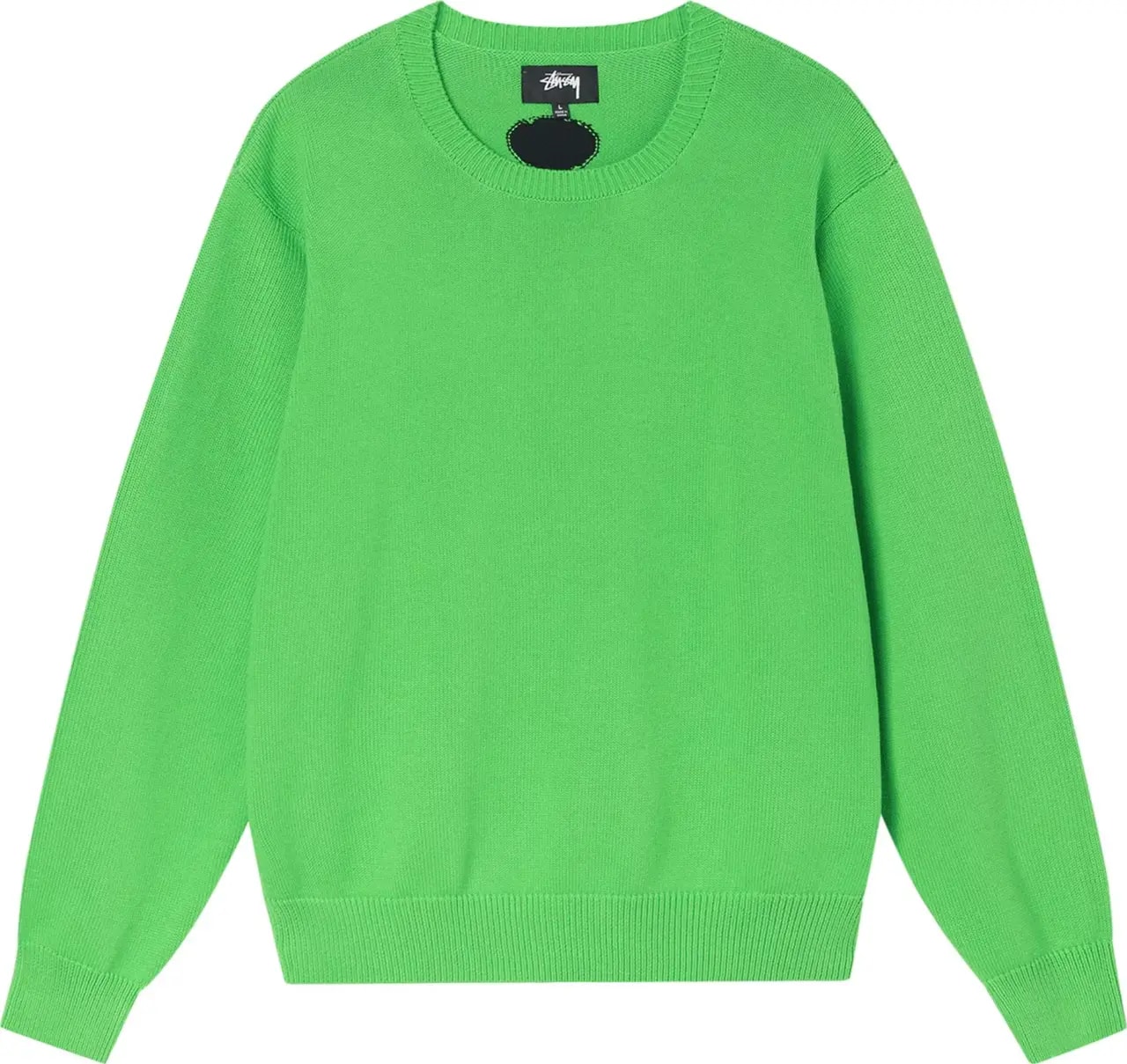 Áo Stussy Bent Crown Sweater 'Lime'