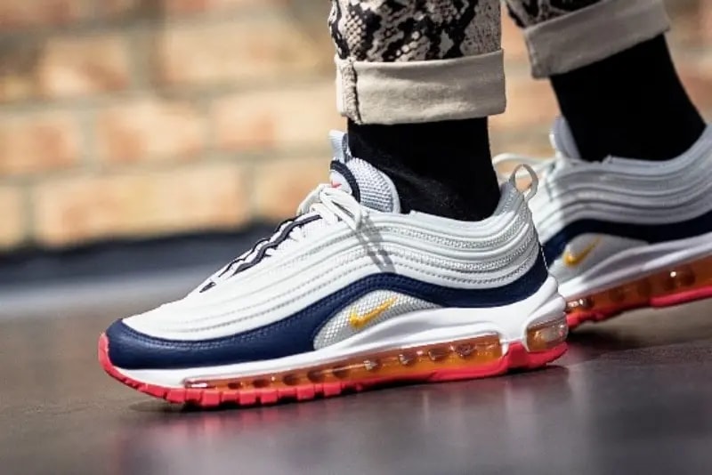 Giày Nike Wmns Air Max 97 'Platinum Navy Orange' 921733-015 — ảnh 3