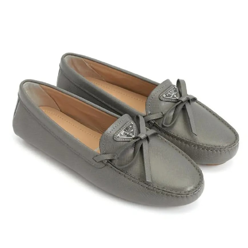 Giày Prada Saffiano 'Gray' 1DD071-053-F0K44 — ảnh 2