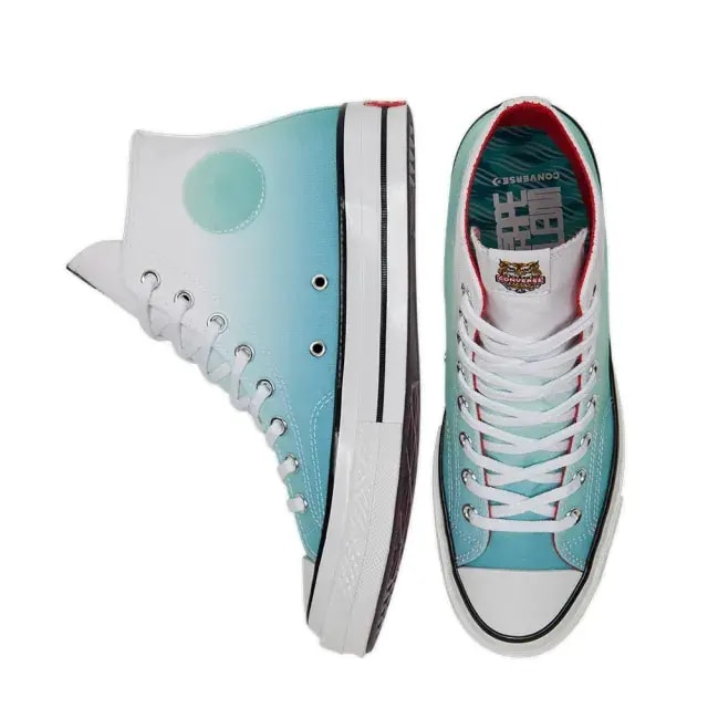 Giày Converse Chuck 70 High 'Chinese New Year Washed Teal' 173127C — ảnh 3