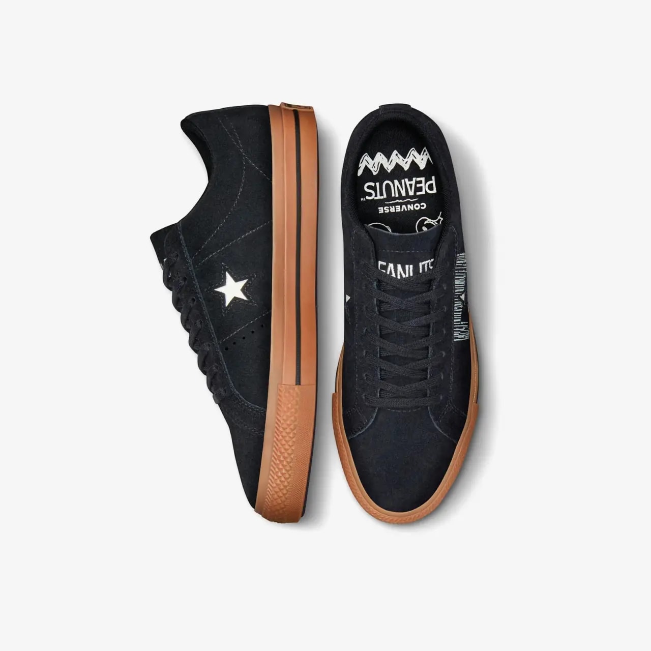 Giày Converse One Star x Peanuts 'Black' A01873C — ảnh 5
